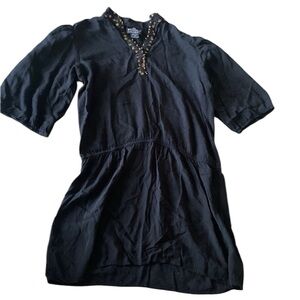 Angie Quarter Sleeve Black Tunic